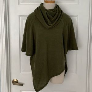 Cowl neck asymmetrical sweater- S